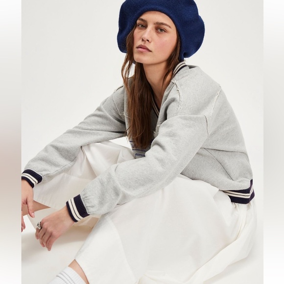 Free People We the Free West Coast Pullover V Neck Sporty Athleisure Tiger - Picture 4 of 13